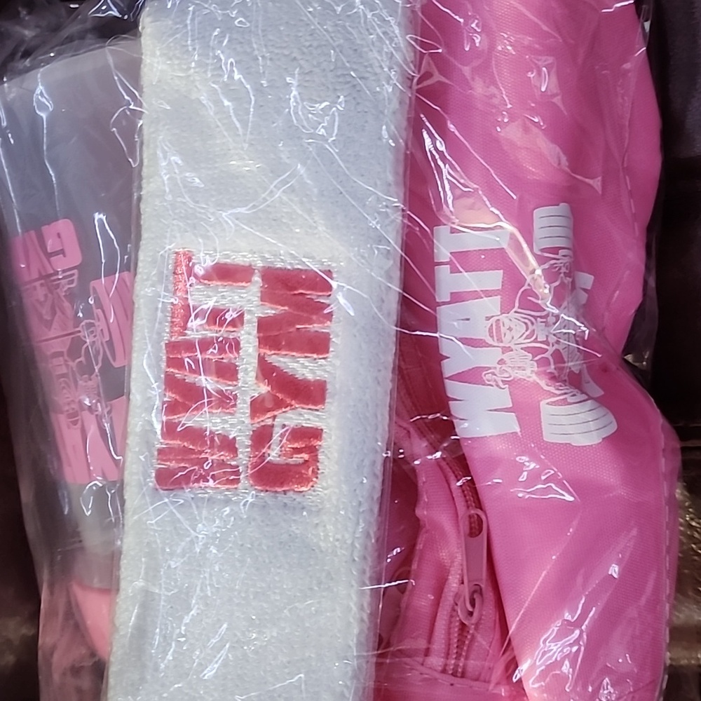 WWE Wyatt Gym Pink and White Headband